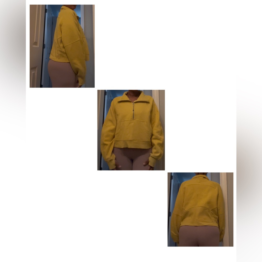 🍋 VGUC Lululemon Scuba Oversized Funnel Neck Shirt in Soleil - Sz M/L